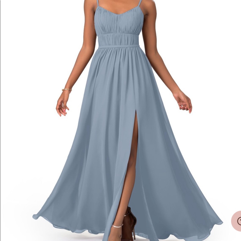 Azazie Yanelie Dusty Blue